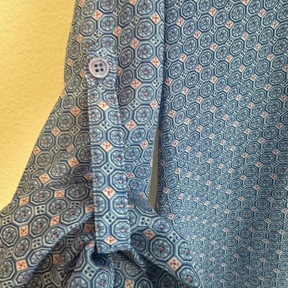 Kut from the Kloth Blue and Pink Blouse - Picture 4 of 7